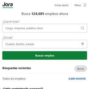 jora publicar empleo.